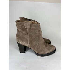 biala shoes Ankle Boots Heels Women Size 38EU/7.5M US Brown Suede Heels